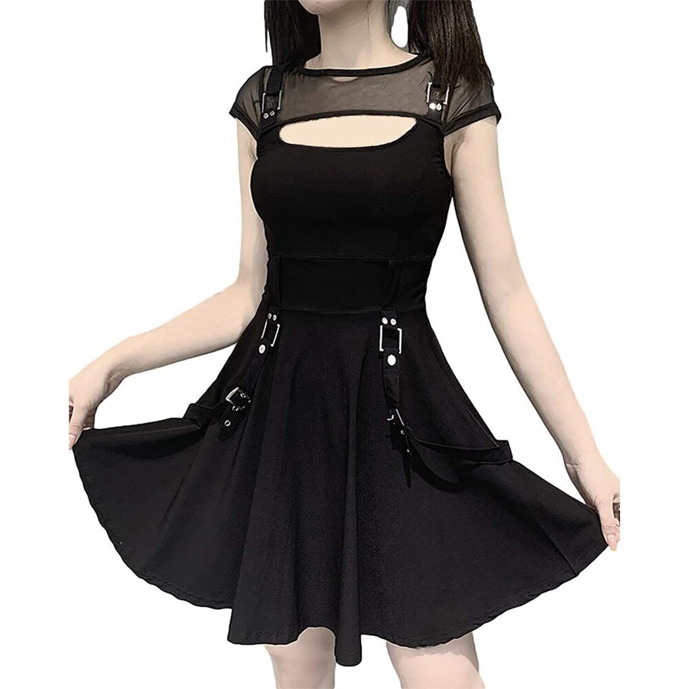 7710 Goth Dress Plus Size Egirl Sexy Gothic Clothes Gothic Dresses